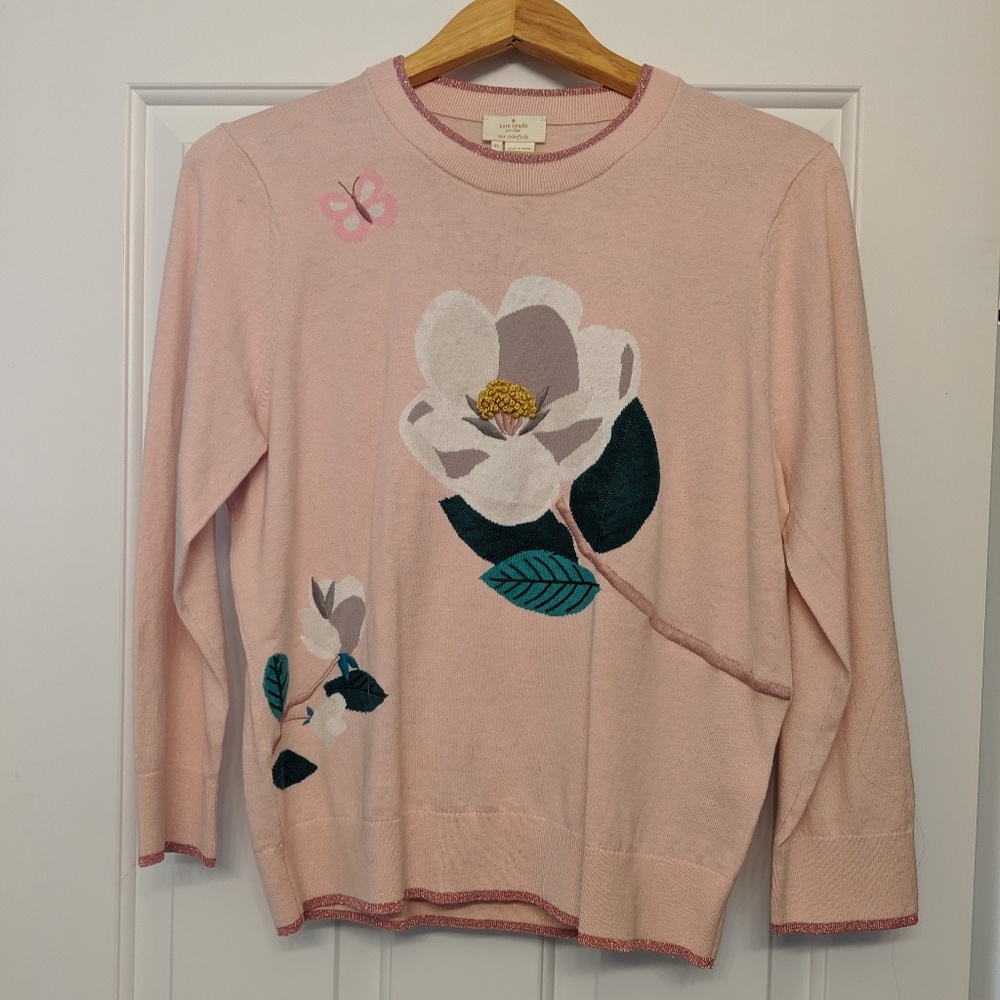 Kate Spade Broome Street Floral Sweater